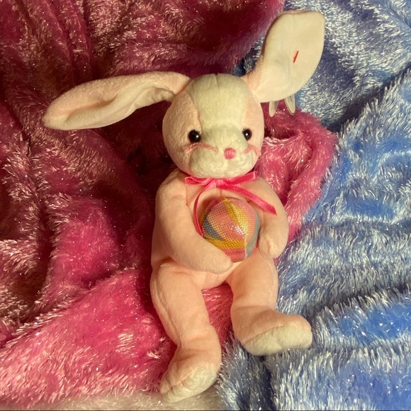 🎁4/$25🎁 EASTER COMING! Eggerton (Retired) Beanie Baby Bunny - Picture 14 of 16